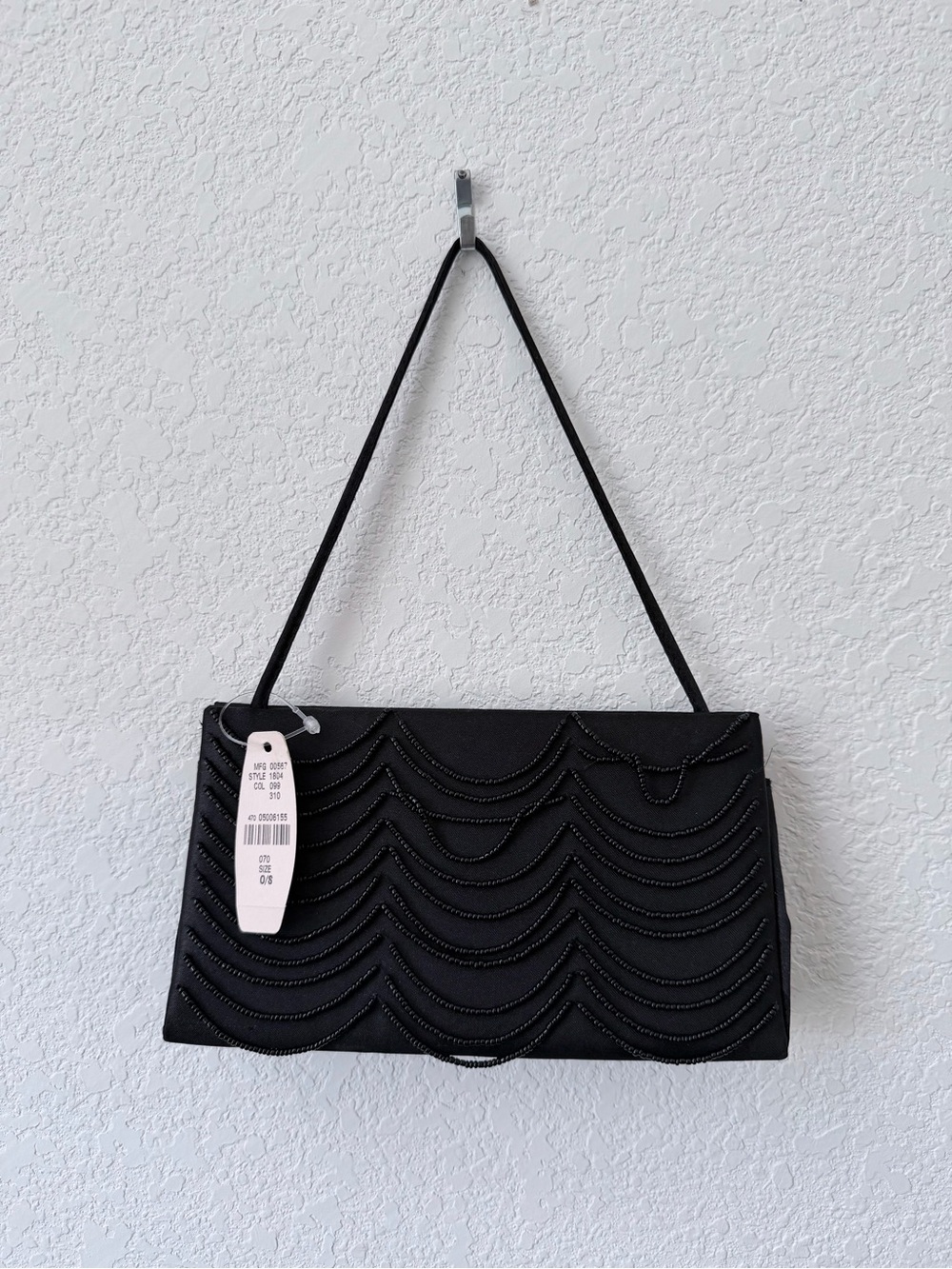 Victoria's Secret Black Beaded Evening Clutch